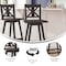 Flash Furniture Gwendolyn Commercial Solid Wood Modern Farmhouse Swivel Bar Height Barstool in Gray Wash Walnut ES-G1-29-GY-GG - alternate 10